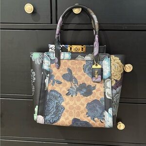 Troupe Tote In Signature Canvas With Kaffe Fassett Print